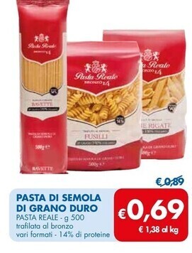 MD Discount Pasta reale pasta di semola di grano duro offerta