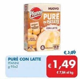 MD Discount Pfanni purè con latte offerta