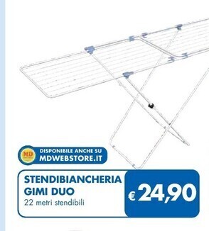 MD Discount Gimi stendibiancheria duo offerta