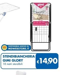 MD Discount Gimi stendibiancheria glory offerta