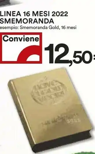 Coop Smemoranda Gold 16 Mesi offerta