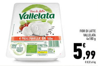 Conad FIOR DI LATTE VALLELATA 4x180 g offerta