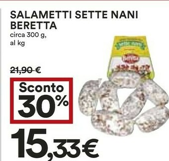 Coop Beretta Salametti Sette Nani offerta