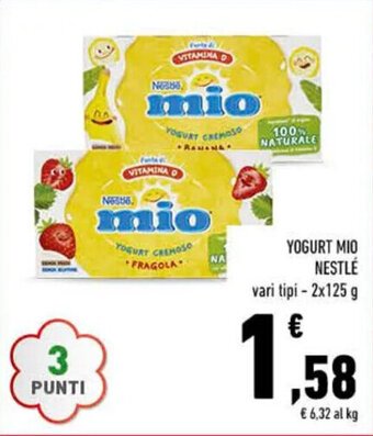 Conad YOGURT MIO NESTLÉ vari tipi - 2x125 g offerta