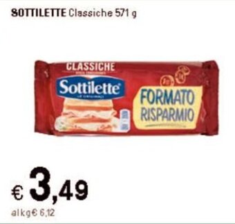 Iper La Grande SOTTILETTE Classiche 571 g offerta