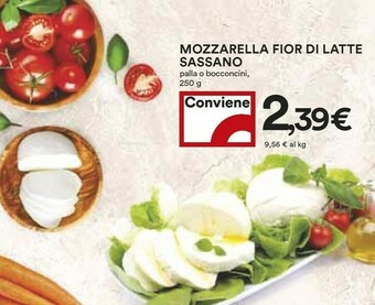 Coop Sassano Mozzarella Fior Di Latte offerta