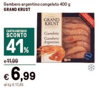 Iper La Grande Gambero argentino congelato 400 g GRAND KRUST offerta