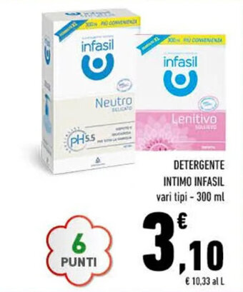 Conad DETERGENTE INTIMO INFASIL vari tipi - 300 ml offerta