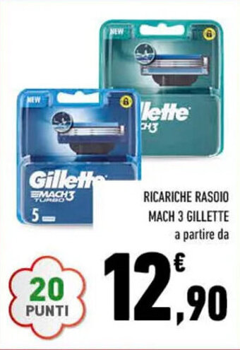 Conad RICARICHE RASOIO MACH 3 GILLETTE offerta