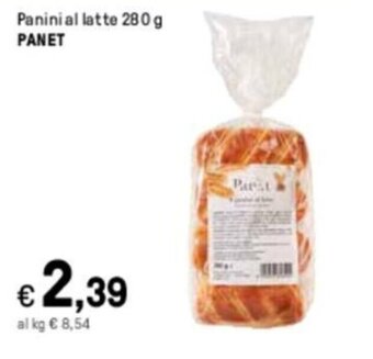 Iper La Grande Panini al latte 280 g PANET offerta