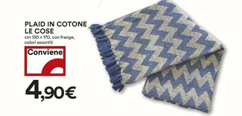 Coop Coop Plaid In Cotone Le Cose Con Frange offerta