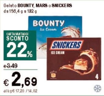 Iper La Grande Gelato BOUNTY, MARS © SNICKERS da 156,4 g a 192 g offerta