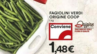 Coop Coop Fagiolini Verdi offerta