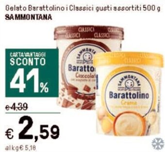 Iper La Grande Gelato Barattolino i Classici gusti assortiti 500 g SAMMONTANA offerta