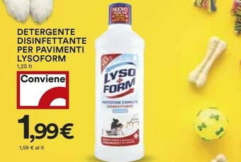 Coop Lysoform Detergente Disinfettante Per Pavimenti offerta