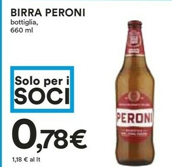Coop Peroni Birra 660 G(ml) offerta