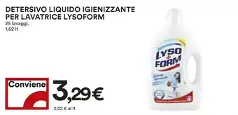Coop Lysoform Detersivo Liquido Igienizzante Per Lavatrice offerta