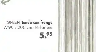 Green Tenda Con Frange