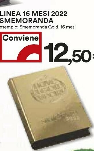 Coop Smemoranda Gold 16 Mesi offerta