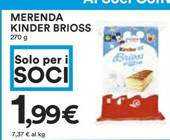 Coop Ferrero Kinder Brioss 270 G(ml) offerta