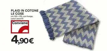 Coop Coop Plaid In Cotone Le Cose Con Frange offerta