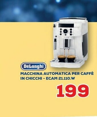 Euronics De Longhi Macchina Automatica Per Caffe In Chicchi Ecam 21.110.W offerta