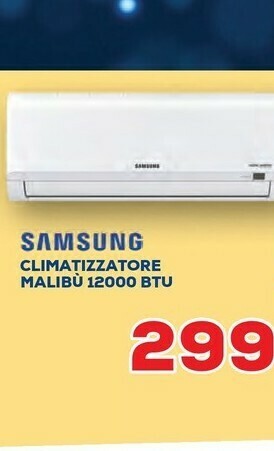 Euronics Samsung Climatizzatore Malibu 12000 BTU offerta