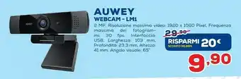 Euronics Auwey Webcam LM1 offerta