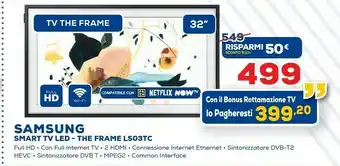 Euronics Samsung The Frame LS03TC offerta