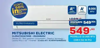 Euronics Mitsubishi Condizionatori offerta