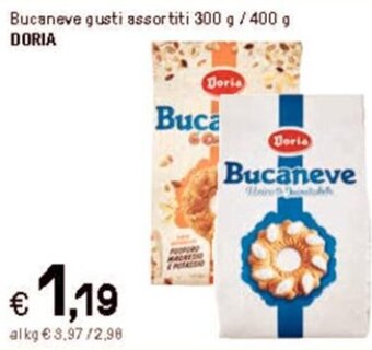 Iper La Grande Bucaneve gusti assortiti 300 g / 400 g DORIA offerta