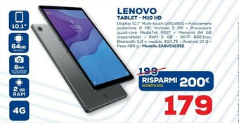 Euronics Lenovo Tablet android offerta