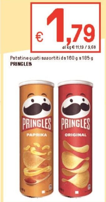 Iper La Grande Patatine gusti assortiti da 160 g a 185 g PRINGLES offerta