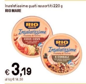 Iper La Grande Insalatissime gusti assortiti 220 g RIO MARE offerta