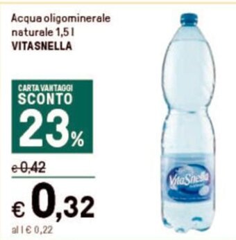 Iper La Grande Acqua oligominerale naturale 1,5 l VITASNELLA offerta