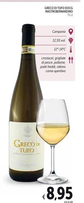 Spazio Conad Mastroberardino greco di tufo docg offerta