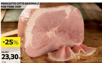 Coop Coop prosciutto cotto nazionale fior fiore offerta