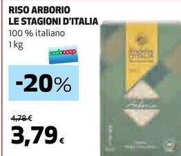 Le stagioni d'italia riso arborio