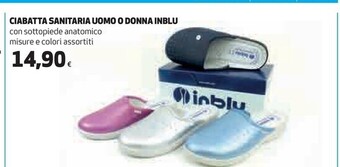 Coop Inblu ciabatta sanitaria uomo o donna offerta