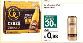 Iper La Grande Birra Premium 50 cl WARSTEINER offerta