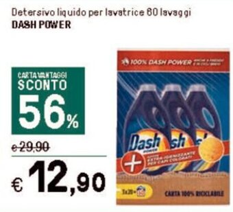 Iper La Grande Detersivo liquido per lavatrice 60 lavaggi DASH POWER offerta