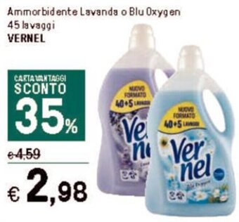 Iper La Grande Ammorbidente Lavanda o Blu Oxygen 45 lavaggi VERNEL offerta
