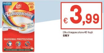 Iper La Grande L'Acchiappacolore 40 fogli GREY offerta