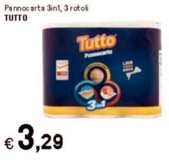 Pannocarta 3in1, 3 rotoli TUTTO