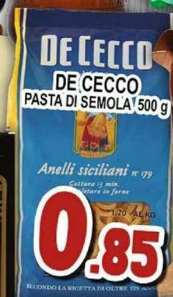 Sacoph De Cecco Pasta di semola offerta
