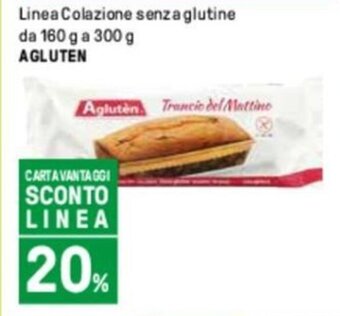 Iper La Grande Linea Colazione senza glutine da 160 g a 300 g AGLUTEN offerta