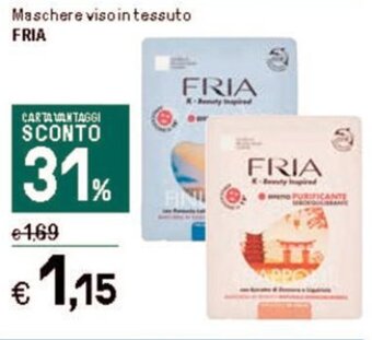 Maschere viso in tessuto FRIA