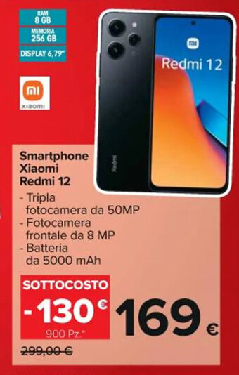 Carrefour Iper Smartphone Xiaomi Redmi 12 offerta