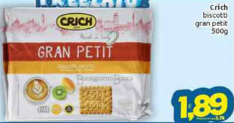 Vicino a te supermercati Crich biscotti gran petit 500g offerta