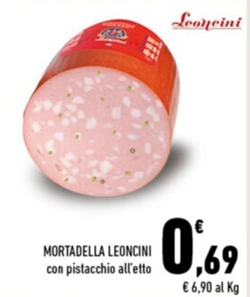 MORTADELLA LEONCINI con pistacchio offerta di Conad Margherita